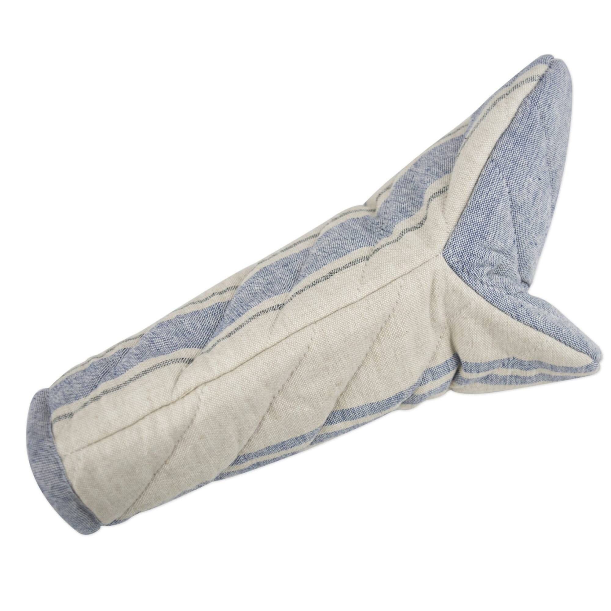 DII® Nautical Blue French Stripe Oven Mitt Set, 2ct.